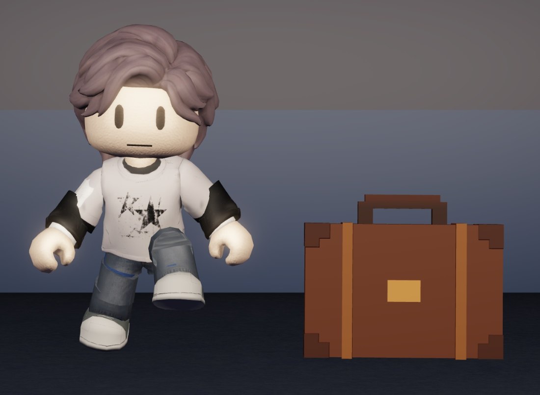 A guest with a suitcase that is not quite right.